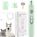 Pet Nail Grinder with Diamond Grinding Wheel, USB Rechargeable Dog Nail Trimmer for Dogs & Cats, Compact Electric Nail File
