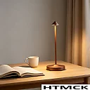 Rechargeable Table Lamp, Cordless LED Touch Lamp with 3 Color Temperatures & Stepless Dimming, Battery Operated Lamp for Restaurant & Bedroom, Black