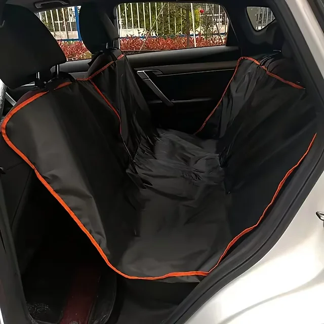 Dog Seat Cover for Back Seat, Heavy-Duty Oxford Waterproof Dog Hammock, Scratchproof Cushioned Car Seat Protector for Trucks & SUVs