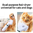 Dog Dryer Brush 2-in-1, Quiet Pet Hair Dryer with Slicker Comb & 4 Heat Settings for Dogs & Cats, US Plug
