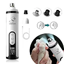 Pet Nail Grinder with LED Light & 3 Grinding Heads, USB Rechargeable Dog Nail Trimmer for Dogs & Cats