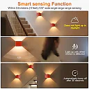 Battery Operated Wall Sconce with Remote & Motion Sensor, Rechargeable 4000mAh LED Cube Wall Light, Magnetic Mount, Gold