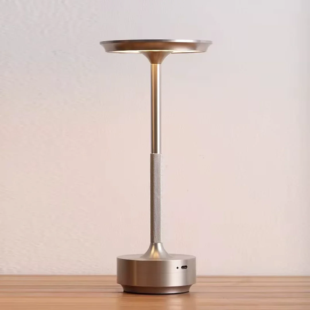 Cordless LED Table Lamp, Rechargeable USB-C Touch Lamp with Dimmable Light, Battery Operated Bedside & Dining Lamp