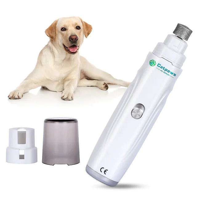 Dog Nail Grinder Rechargeable, Quiet 2-Speed Electric Dog Nail Trimmer for Small, Medium & Large Dogs, Gentle Paw Grooming