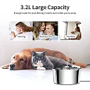 Stainless Steel Pet Water Fountain with Faucet, Quiet USB Cat & Dog Water Fountain, Optional Filter Kit & Motion Sensor