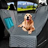 Dog Seat Cover for Back Seat, Waterproof Dog Car Hammock for Trucks & SUVs, Rear Seat Protector in Standard & XL Sizes, Black