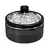 Cordless Cat Water Fountain 3L, 4000mAh Battery Pet Fountain with Motion Sensor & Stainless Steel Tray, Ultra-Quiet, Black
