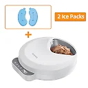 Automatic Cat Feeder for Wet Food, 4-Meal Timed Pet Feeder with Ice Packs to Keep Food Fresh, Cordless LCD Timer Feeder