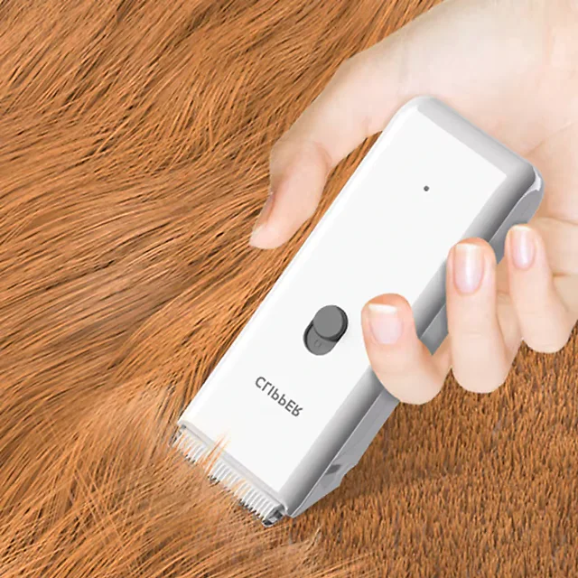 Low Noise Dog Clippers, Cordless Rechargeable Pet Hair Trimmer for Dogs, Cats & Puppies, Lightweight Home Grooming Clipper
