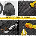 Dog Seat Cover with Mesh Window, Waterproof Scratchproof Back Seat Hammock, Anti-Slip Dog Car Seat Cover for Cars & SUVs