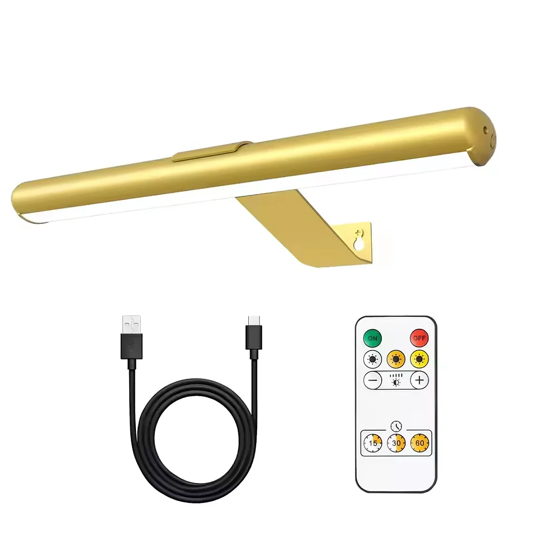 Rechargeable Picture Light with Remote, Battery Operated 4000mAh LED Art Light, Cordless Wireless Painting Light for Artwork & Mirrors