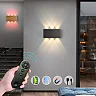 Rechargeable Wall Light with Remote, 5200mAh Battery Operated Up-Down Wall Sconce, Touch Dimming & 3 Color Temperatures, USB-C