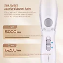 Dog Paw Trimmer with Hair Suction, 2-in-1 Rechargeable Pet Trimmer for Paws, Ears & Face, Low-Noise & Mess-Free Grooming