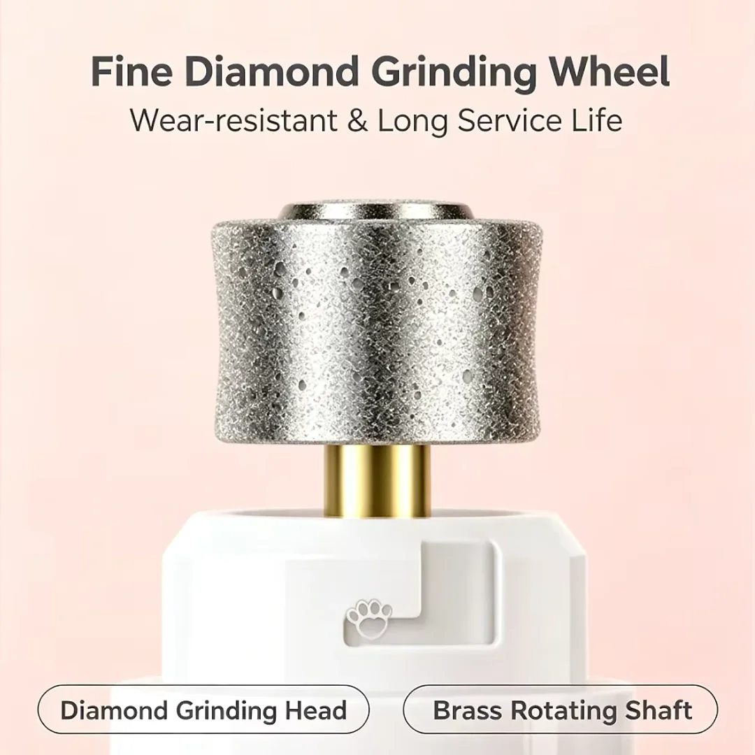 Pet Nail Grinder with Diamond Grinding Wheel, USB Rechargeable Dog Nail Trimmer for Dogs & Cats, Compact Electric Nail File
