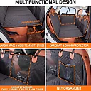 Dog Car Seat Cover Hammock, Waterproof Scratchproof Back Seat Protector, Nonslip Soft Dog Seat Cover for Cars & SUVs