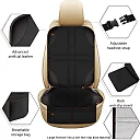 Car Seat Protector Mat with Storage Pockets, Waterproof Non-Slip Seat Cover for Dogs & Child Car Seats, Single or 2-Pack