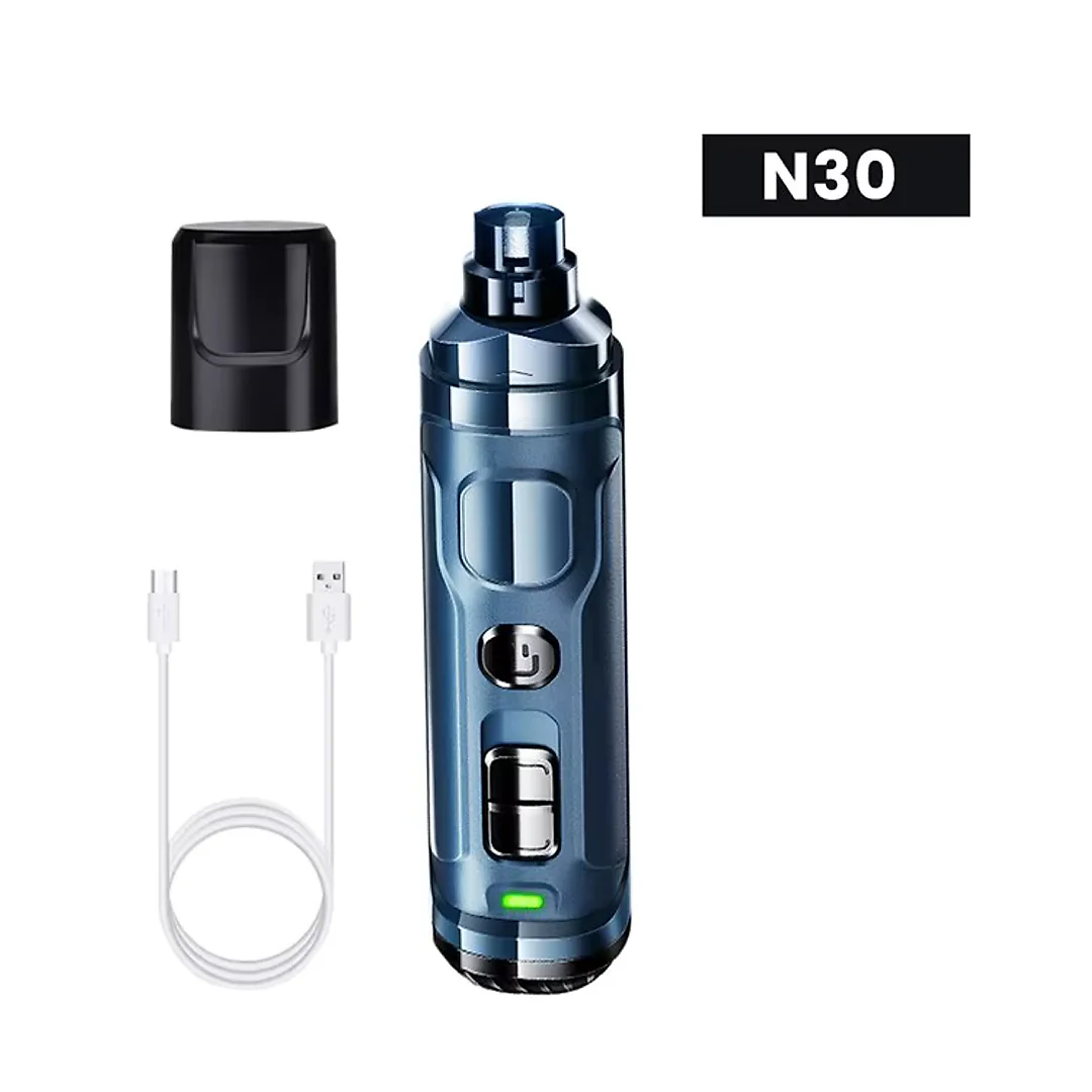Dog Nail Grinder for Large Dogs, Powerful Rechargeable Nail Trimmer with 3 Grinding Ports for Small, Medium & Large Dogs