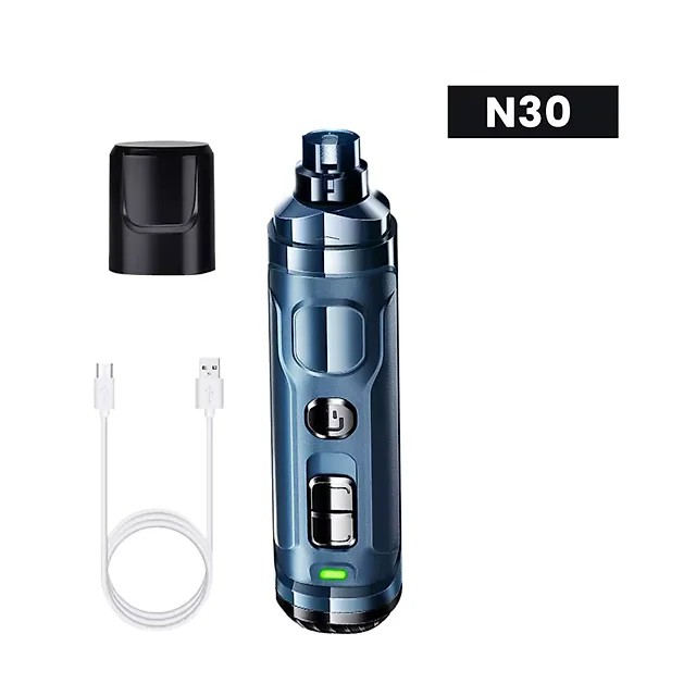 Dog Nail Grinder for Large Dogs, Powerful Rechargeable Nail Trimmer with 3 Grinding Ports for Small, Medium & Large Dogs