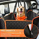Dog Seat Cover for Back Seat, Waterproof Dog Hammock for Car, Scratch-Resistant Rear Seat Protector for Cars, Trucks & SUVs