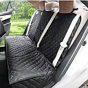 Dog Seat Cover for Back Seat with Armrest Opening, Waterproof Nonslip Dog Hammock for Car, 56 x 50 in Rear Seat Protector