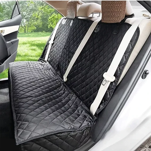 Dog Seat Cover for Back Seat with Armrest Opening, Waterproof Nonslip Dog Hammock for Car, 56 x 50 in Rear Seat Protector