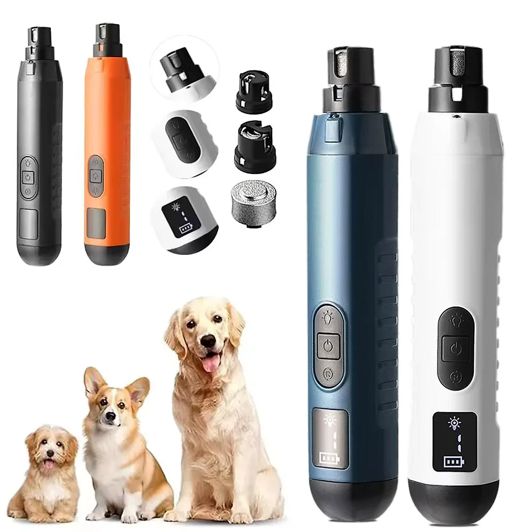 Dog Nail Grinder 5-Speed, Quiet Rechargeable Pet Nail Trimmer for Dogs & Cats, Professional Paw Care Tool
