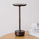 Aluminum Cordless Table Lamp, 4000mAh Rechargeable LED Touch Lamp with Stepless Dimming, Battery Operated Retro Lamp for Dining & Bedside