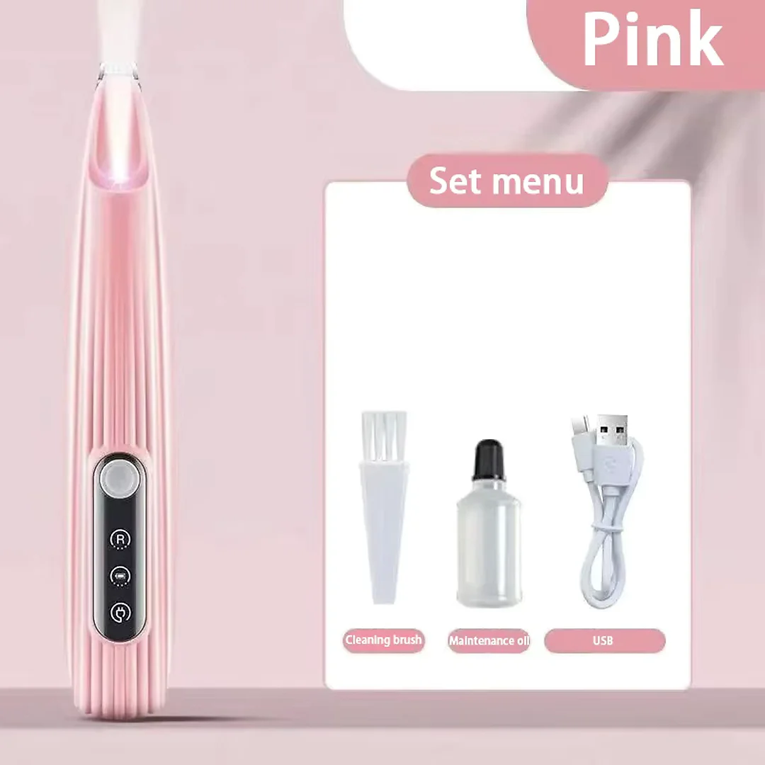 Dog Paw Trimmer with LED Light, Mini Rechargeable Dog Trimmer for Paw Pads, Face & Ears, Cordless Portable Pet Shaver
