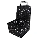 Dog Car Seat for Small & Medium Dogs, Waterproof Pet Booster Seat with Storage Pockets, Non-Slip Portable Travel Bed for Back Seat
