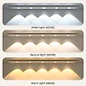 Rechargeable Under Cabinet Lights 2-Pack, Wireless Motion Sensor LED Light Bars with 3 Color Modes for Kitchen, Closet & Stairs