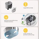 Cat Water Fountain with Faucet, Stainless Steel Pet Fountain for Cats & Dogs, Optional Filter Kit & Motion Sensor