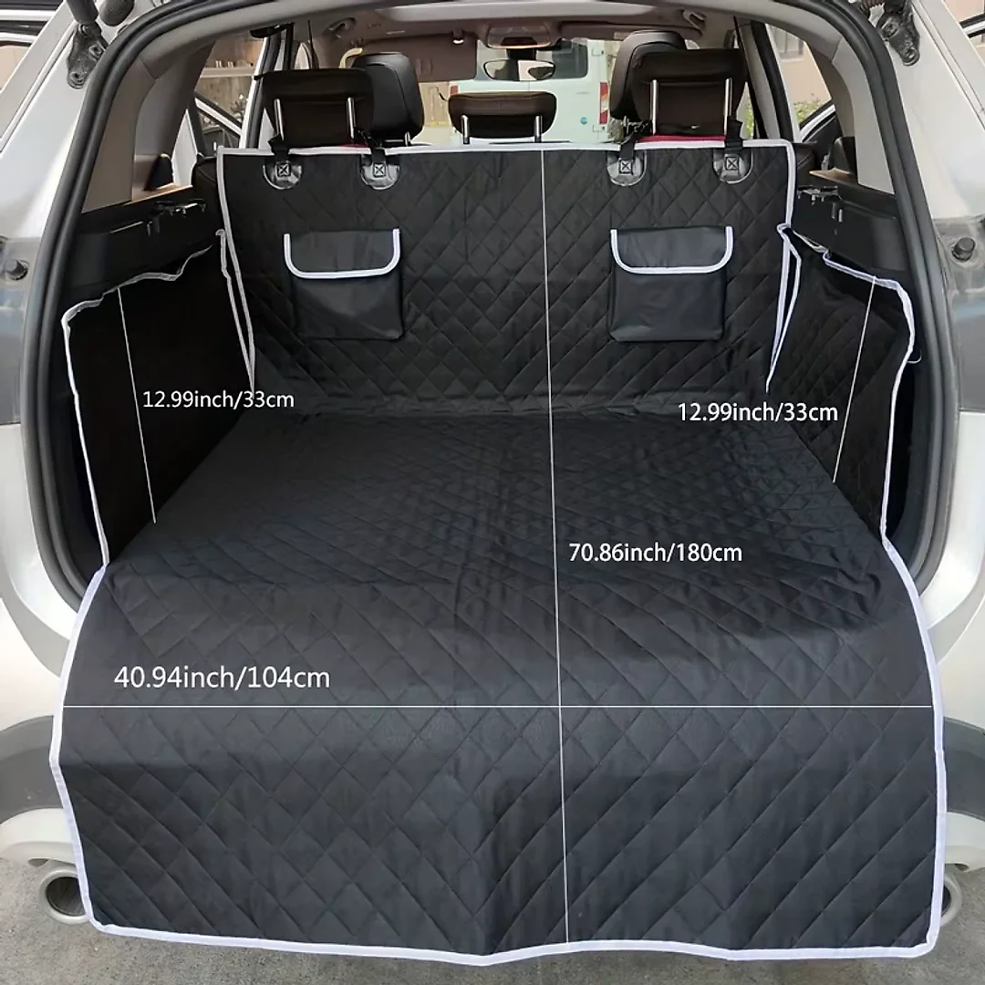 Dog Trunk Cover for SUV, Waterproof Cargo Liner with Side Walls 71 x 41 x 13 in, Durable Pet Travel Mat for Small to Large Dogs