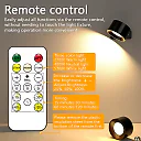 Rechargeable Wall Reading Light with Remote, Magnetic Battery Operated LED Wall Sconce, 360 Degree Rotating, 3 Colors & Dimmable