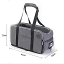 Pet Car Seat for Small Dogs & Cats, Portable Console Booster Seat with Optional Carry Bag, Soft Cotton Travel Bed