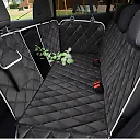 Hard Bottom Dog Seat Cover, Waterproof Oxford Back Seat Extender, Scratch-Resistant Dog Car Platform for Medium Dogs