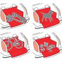 Dog Cargo Liner for SUV, Waterproof Trunk Cover for Dogs, Durable Wear-Resistant Cargo Protector Mat, Easy Install