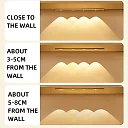 Rechargeable Under Cabinet Lights 2-Pack, Wireless Motion Sensor LED Light Bars with 3 Color Modes for Kitchen, Closet & Stairs