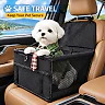 Dog Booster Seat for Car, Oxford Pet Car Seat for Small Dogs & Cats with Breathable Mesh & Adjustable Safety Straps, Black