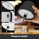 Wine Bottle Lamp, Rechargeable Cordless LED Bottle Lamp Shade with Touch Dimming & 3 Light Colors, Bar & Restaurant Table Decor