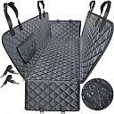 Heavy Duty Dog Seat Cover for Back Seat, 600D Waterproof Dog Hammock, Scratch-Proof Nonslip Car Seat Protector for Cars & SUVs