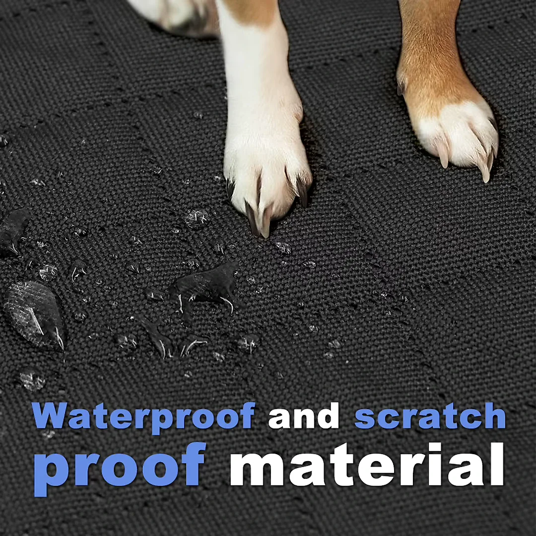 Hard Bottom Dog Seat Cover, Back Seat Extender for Large Dogs, Waterproof Detachable Car Platform for Cars & SUVs, 50 x 24 in