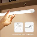 Motion Sensor Closet Light, Rechargeable Under Cabinet Lighting Wireless, USB-C LED Light Bars with 3 Color Temperatures, 2-Pack or 4-Pack