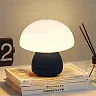 Mushroom Lamp, Cordless Rechargeable Mini Table Lamp with Touch Control, Battery Operated LED Night Light for Bedroom, Nursery & Cafe
