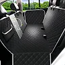Hard Bottom Dog Seat Cover, Waterproof Oxford Back Seat Extender, Scratch-Resistant Dog Car Platform for Medium Dogs