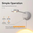 Wireless Picture Light, Rechargeable 2000mAh LED Art Spotlight with Remote or Motion Sensor, Dimmable Cordless Accent Light