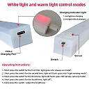 Motion Sensor Closet Light, Rechargeable Under Cabinet Lighting Wireless, USB-C LED Light Bars with 3 Color Temperatures, 2-Pack or 4-Pack