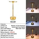 Cordless Lantern Table Lamp, Rechargeable LED Touch Lamp in Lantern or Slim Dome Style, Dimmable Battery Operated Lamp for Restaurant & Bedroom