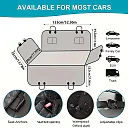Dog Seat Cover for Back Seat, Waterproof Dog Hammock for Car, Scratch-Resistant Rear Seat Protector for Cars, Trucks & SUVs