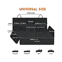 Dog Seat Cover for Back Seat with Armrest Opening, Waterproof Nonslip Dog Hammock for Car, 56 x 50 in Rear Seat Protector