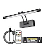 Rechargeable Picture Light 16 Inch, Cordless 4400mAh LED Art Light with Remote & Dimming, Wireless Painting Light, Black